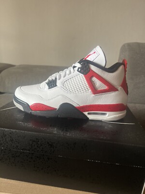 Nike Air Jordan 4 Retro Herren Sneaker Red Cement EU43