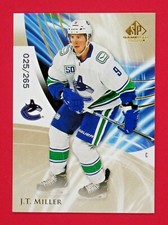 2020-21 SP Game Used J.T. Miller 025/265 Golden Burst #79 Vancouver Canucks