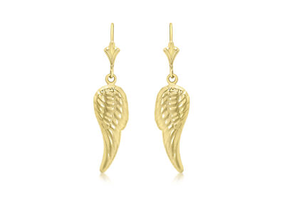 Ohrringe 9 kt Gelbgold Engelsflügel