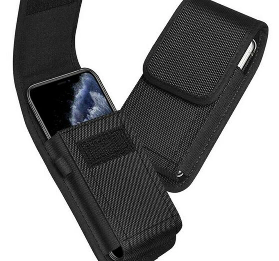 Universal Belt Hook  Pouch Bag Nylon Case For All Mobile Phone Holster New - Image 3 of 4