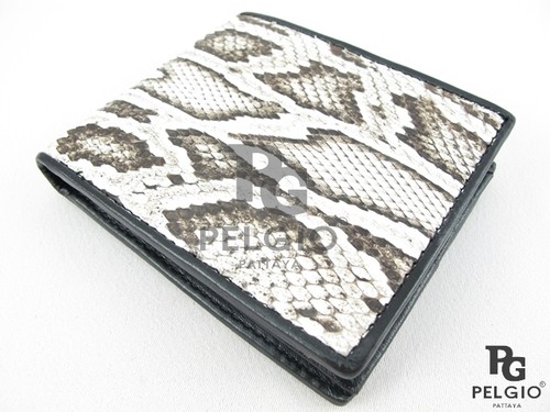 PELGIO Reale Vera Pelle di Serpente Pitone Birmano uomo pelle Bifold  Portafoglio Naturale | eBay