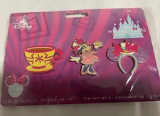 Disney Minnie Mouse: The Main Attraction Pin Set - Mad Tea Party (Limited...