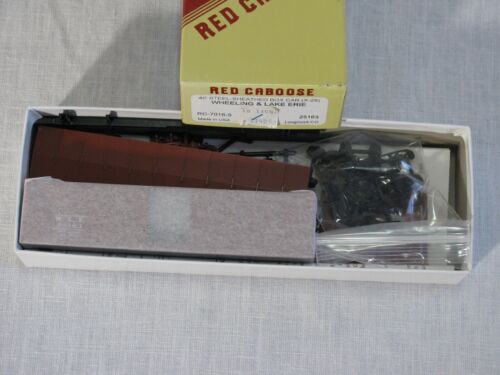 NIOB Red Caboose 40' Steel Sheathed Box Car Kit RC-7016-6, Wheeling & Lake Erie - Picture 2 of 5