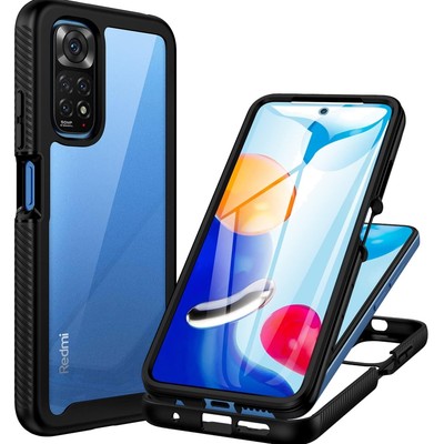 Handyhülle Xiaomi Redmi Note 11, 11S 360 Grad Schutz, Stoßfest, Displayschutz...