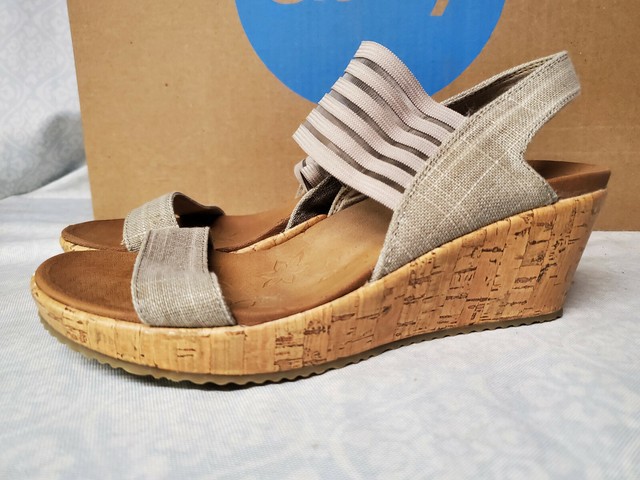 skechers smitten kitten wedge sandal