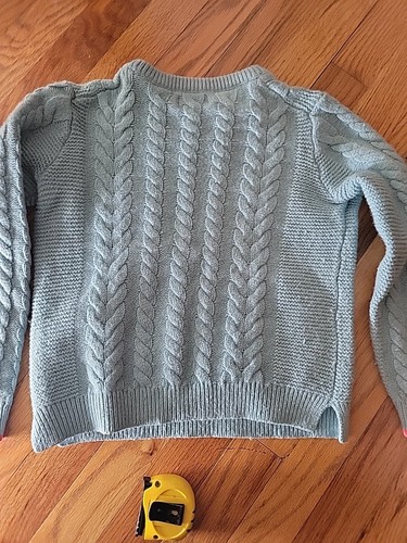 Mini Boden Girls Size 8-9 Blue Floral Embroidered Sweater - Picture 8 of 11