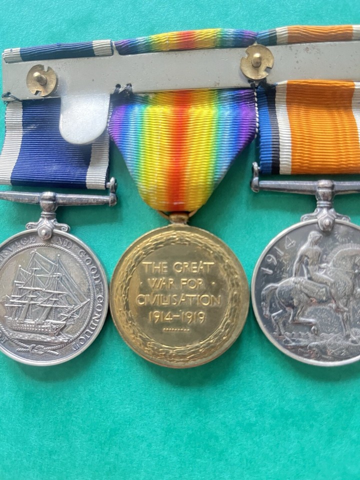 WW1 Four Medals On Bar eBay