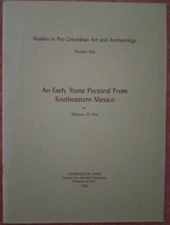 An Early Stone Pectoral From Southeastern Mexico (Michael D. Coe Dumbarton Oaks)