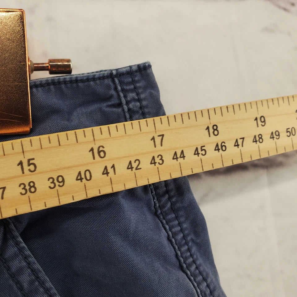 AFFLICTION STATION A73 短裤男式 W34 复古 Y2K 星条货物蓝色 — 第 3/4 张图片