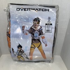 Overwatch Deluxe Tracer Child Girls Halloween Dress Up Costume Medium 7-8