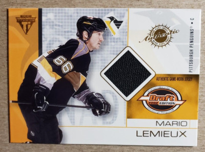 2001-02 Pacific Private Stock Mario Lemieux Game Used Jersey