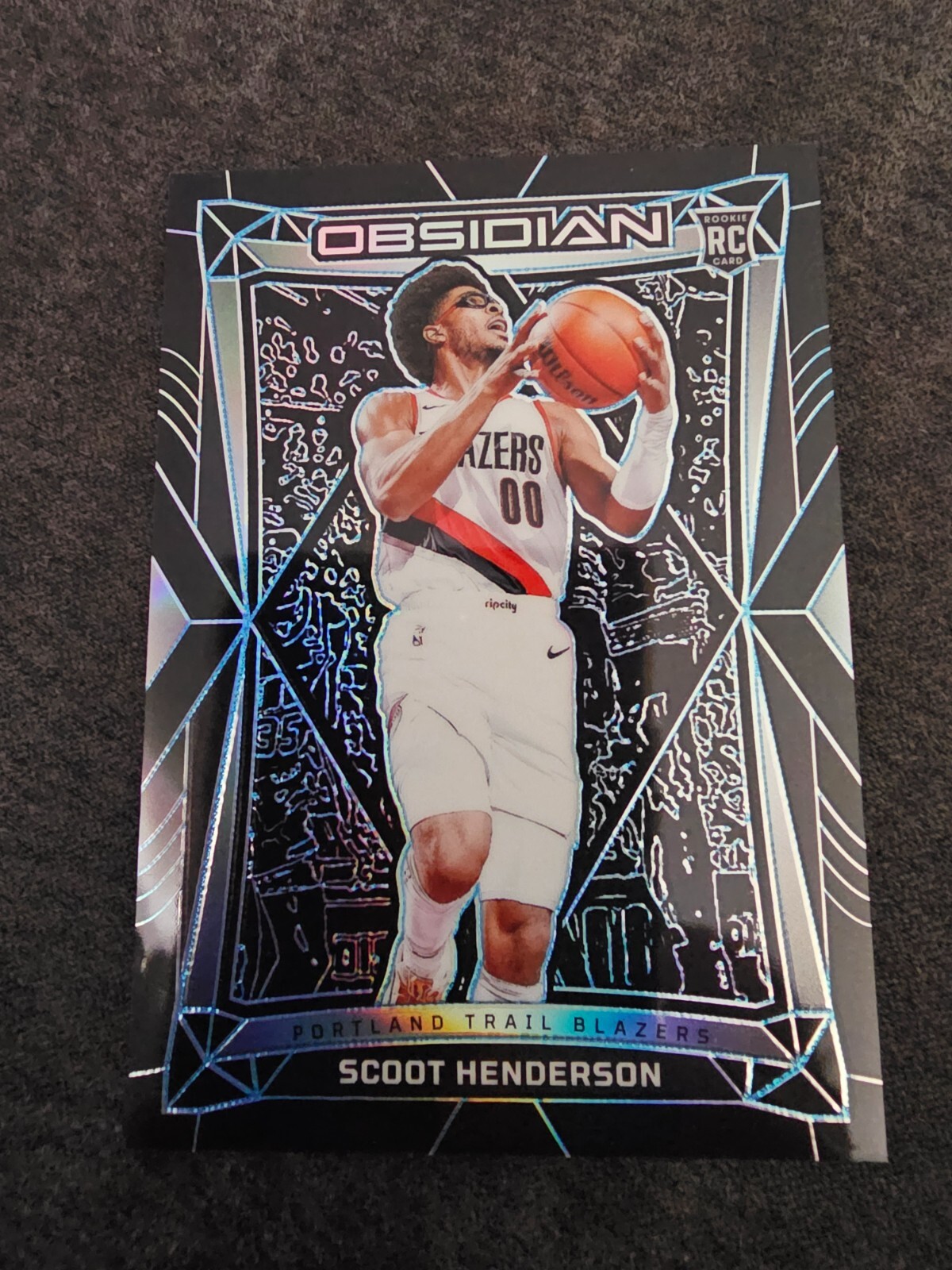 2023-24 Panini Obsidian Scoot Henderson 16/30 Electric Etch Blue #2