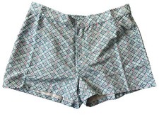 Cabana Life UPF 50 Geo Print Blue Pink Boardshorts Swim Shorts XL NWT POCKETS