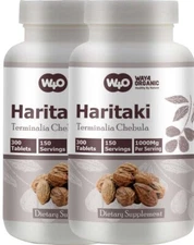 Haritaki Capsules(Tablets) Terminalia Chebula, 600 Pills(300 Days Supply) 2 Pack