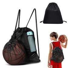 Turnbeutel Wasserdicht Basketball Schultasche Sportbeutel mit Kordelzug Wasse...