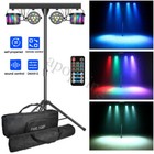 DJ Stage Lighting Stand 2X Par Light&Derby DMX Party Lights Portable Light Stand