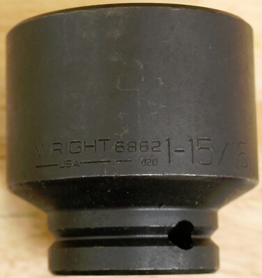 Wright Tool USA 1-15/16'' Impact Socket 3/4'' Drive 6Pt #6862