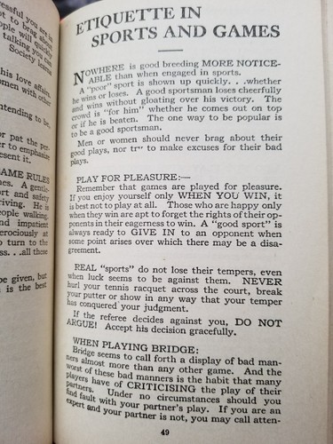 Good Manners Reliable Advice on Etiquette Clearly Told April 19 1930 L.M Garrity - Picture 10 of 12