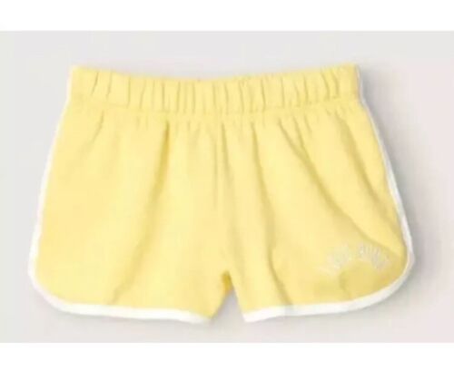 Victorias Secret PINK Varsity Shorts Size Large - Logo Print Yellow New w Tags