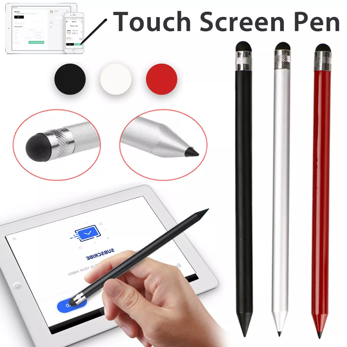 Capacitive Pen Touch Screen Stylus Pencil for Tablet iPad Cell Phone  Samsung PC