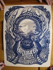 Roky Erickson Poster Concert AP Psychedelic Halloween Skulls October 27 2016