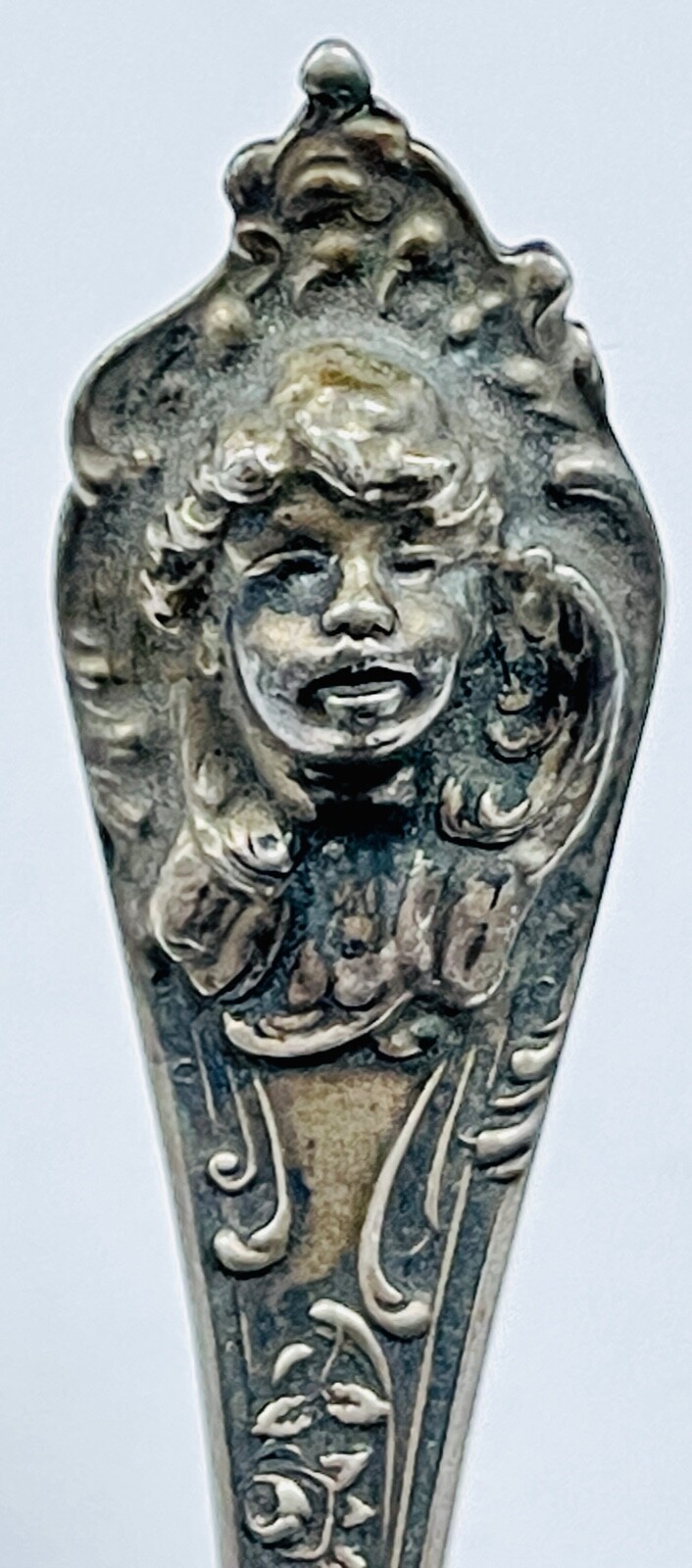 Rare Mechanics Co. Sterling Silver BonBon Spoon Angel Putti Tiffany Grade 925