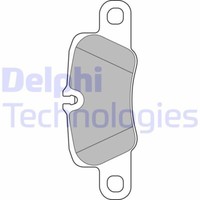 Delphi LP2237 Bremsbelagsatz, Scheibenbremse FüR Porsche