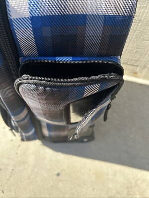 Burton Wheelie Flight Deck Luggage Travel Suitcase Plaid
