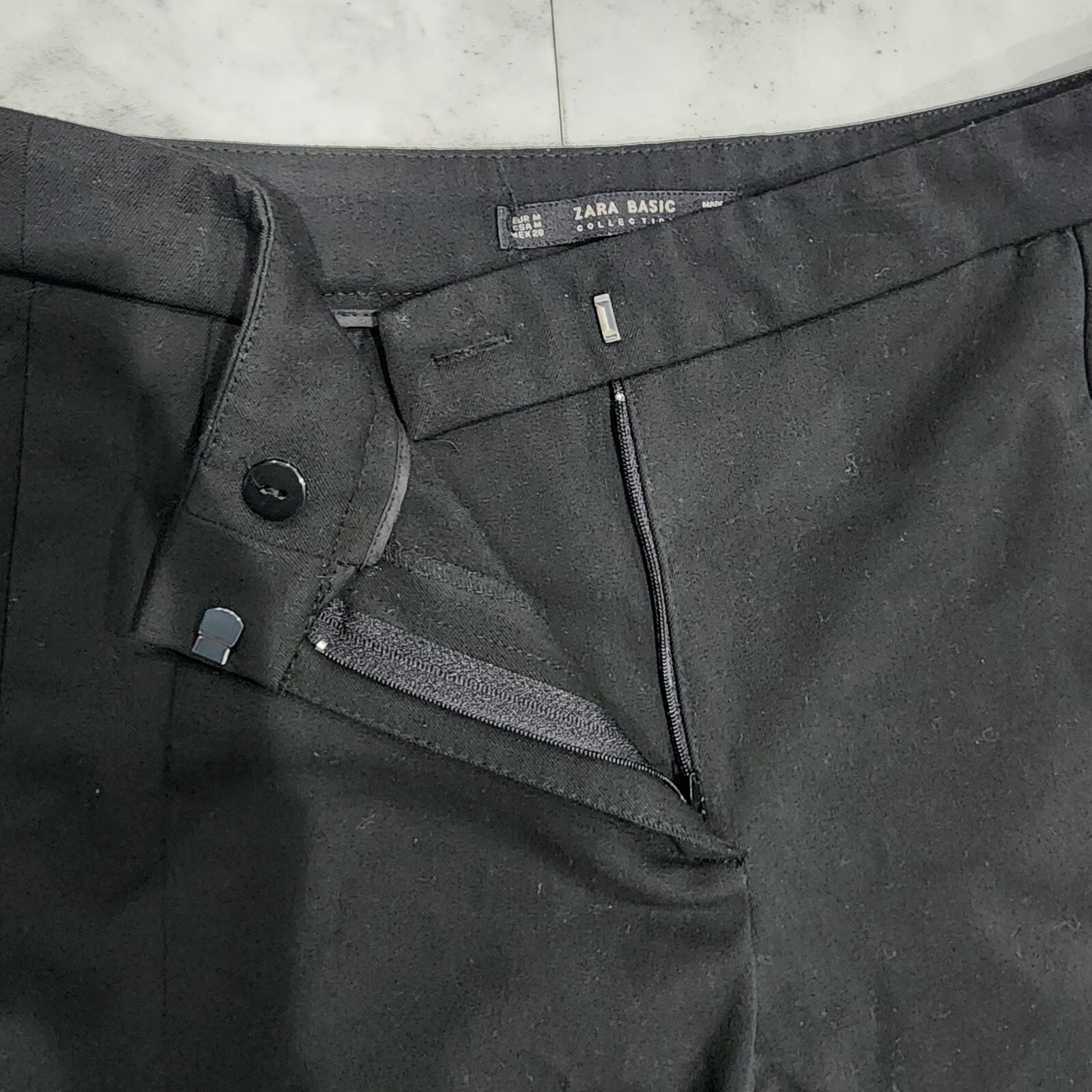 Zara's Basic Collection Black Cropped Pant With S… - image 6