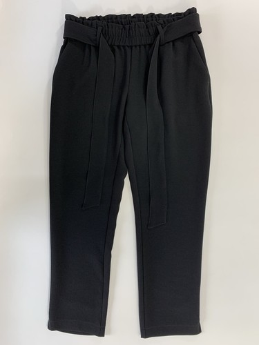 Ann Taylor Loft Petites Women’s XSP Ankle Black Crop Pants Pull On Elastic Waist - Picture 2 of 10