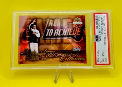 Lebron James 2003 UpperDeck-Collectibles Freshman Season Cavaliers NBA *PSA8