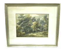 Vintage Thomas Gainsborough 'Country Lane with Cart' – Hanging Wall Art Print