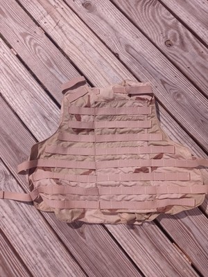 Base Vest Carrier Desert DCU Protective Vest Carrier Medium Flaws!! No Inserts