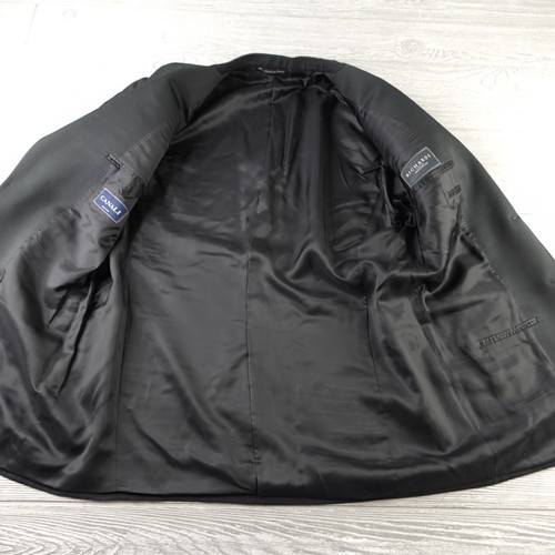 Canali Suit Mens 42R EU Size 52 Solid Black Tuxedo Notch Lapel Luxury Made Italy - Picture 4 of 23