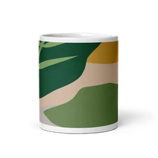 Earthy Minimalism Ceramic Mug - 11oz Coffee Cup - Drink Cup - Tea Cup