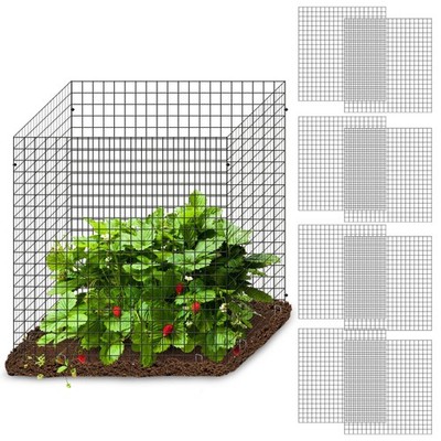 12 Pics DIY Metal Plant Protectors from Deer, Garden Fencing Animal Barrier S...