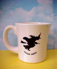 Halloween Coffee Mug 🧙Flying 🧙Salem 🧙Mass 🧙Witch🧙