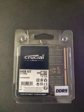 Crucial 64GB DDR5-4800 SODIMM Memory Kit - Black (CT2K32G48C40S5)
