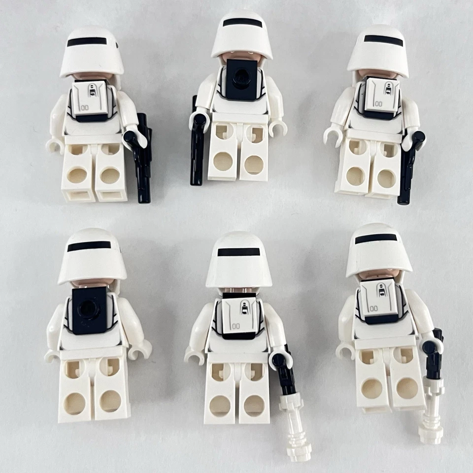 Lego Star Wars First Order Snowtroopers X6 Mint Minifigures With X5 Blasters - Image 2 of 3