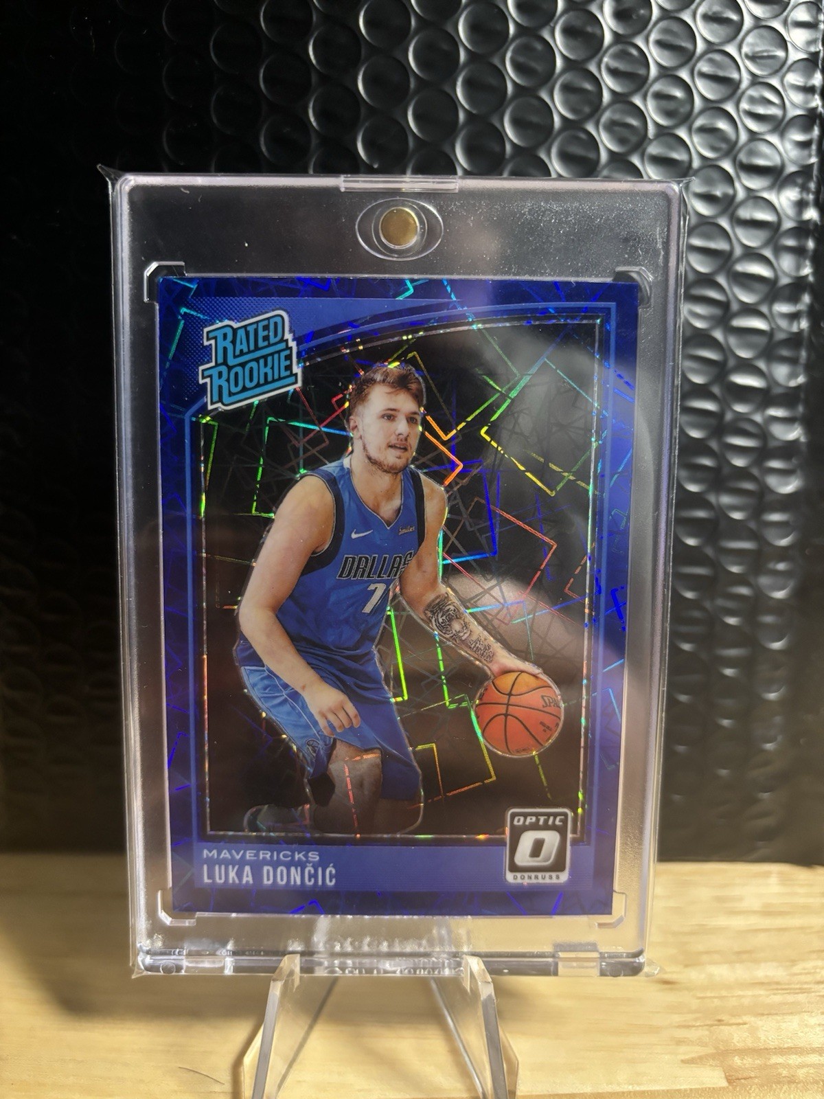 Luka Doncic 2018-19 Panini Donruss Optic Blue Velocity Rated Rookie #177