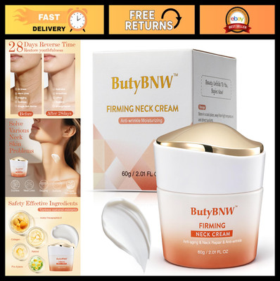 Neck Firming Cream for Tightening & Anti-Aging, Organic Treatment for Crepey Ski