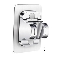 Shower Head Holder Replacement - Strong Adhesive Adjustable Handheld Silver-1