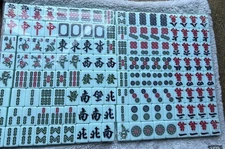 Mahjong Tiles Set 144 Tiles For Chinese Mahjong 46mm BIG TILES.  Brand New!!