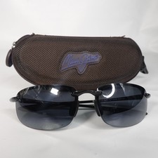 Maui Jim Ho'okipa Black MJ Sport Wrap Sunglasses MJ-407N-02 64-17-130 Japan