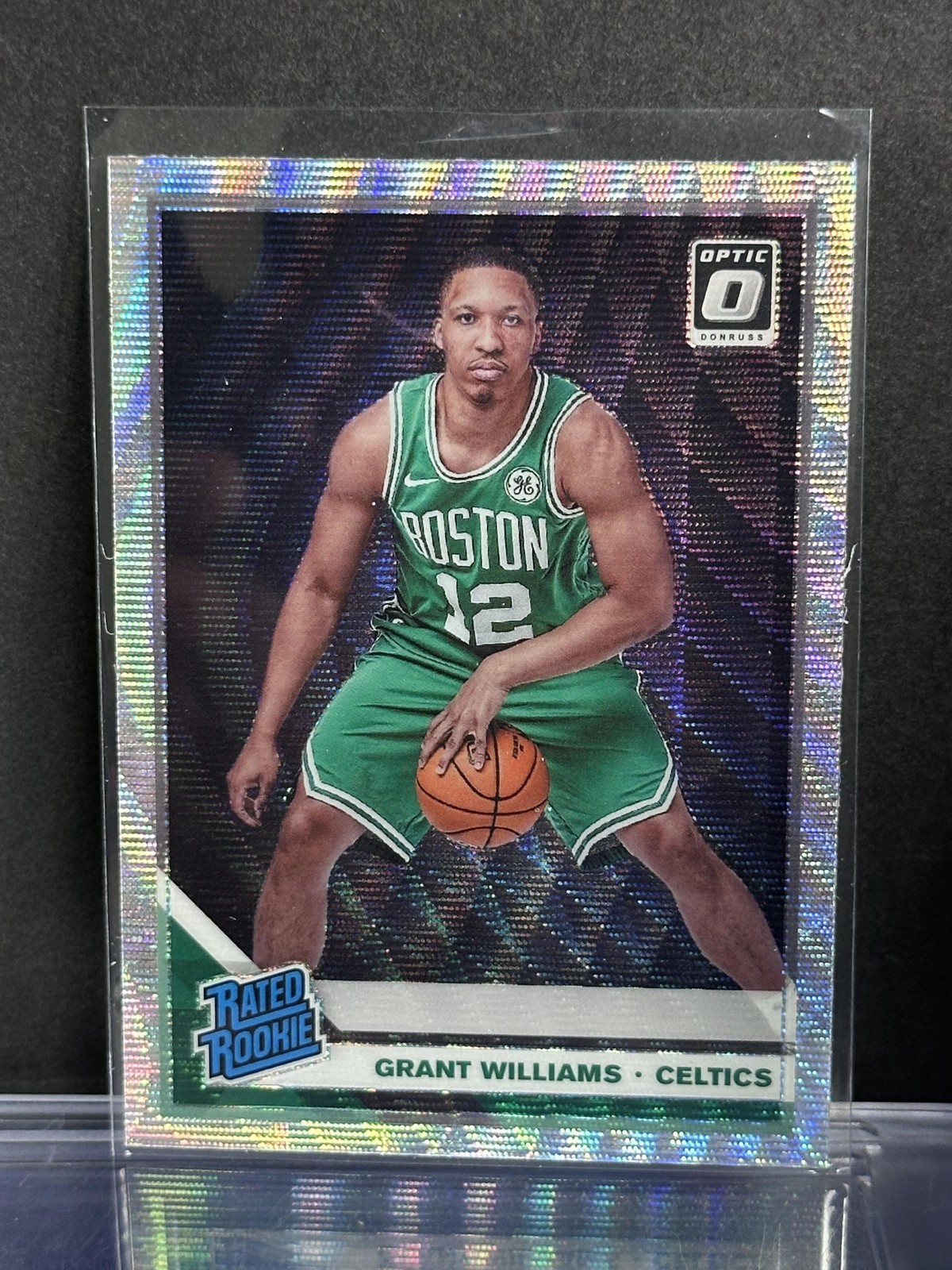 2019-20 Donruss Optic #157 Grant Williams Fanatics Silver Wave Celtics Rookie