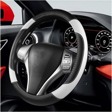 Leather Car Steering Wheel Cover Universal 15 Inch For Car Tru