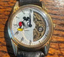 Mickey Mouse Disney Store Mens Wristwatch Exclusive Wrench Open Gears non-workin