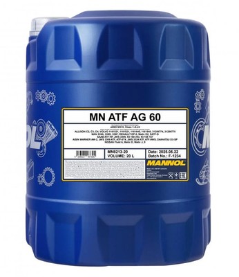 Mannol ATF AG60 Automatikgetriebeöl ALLISON C4 20Liter