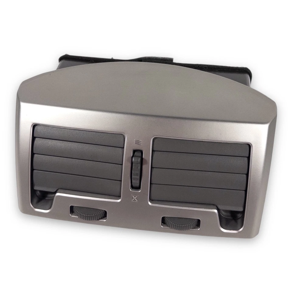 Nissan Máxima 2000-2003 tablero central aire acondicionado ventilación moldura ventilación panel de fábrica plateado Foto 4 de 4