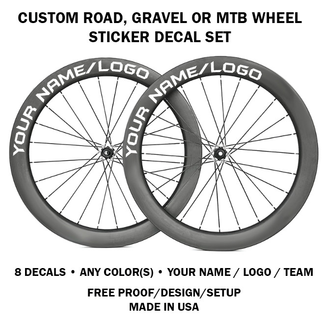 Personalized Custom Carbon Wheelset Stickers Carbon Road Bike Cycle Wheel Decals